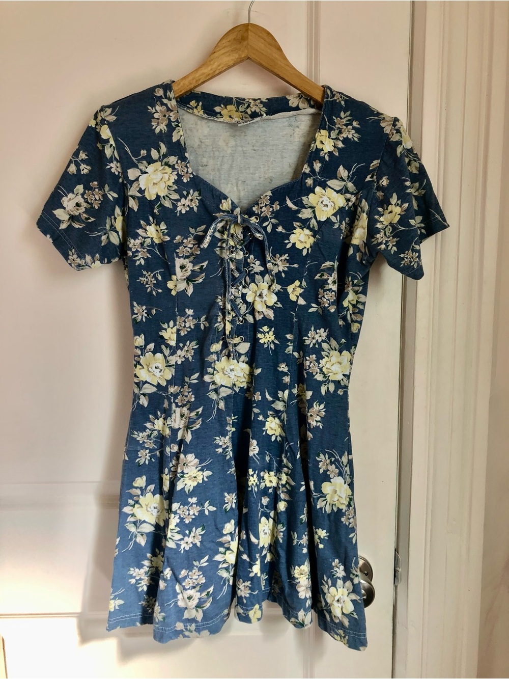Y2K Blue Floral Dress 💙